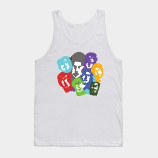 Colorful Faces and Expressions Tank Top